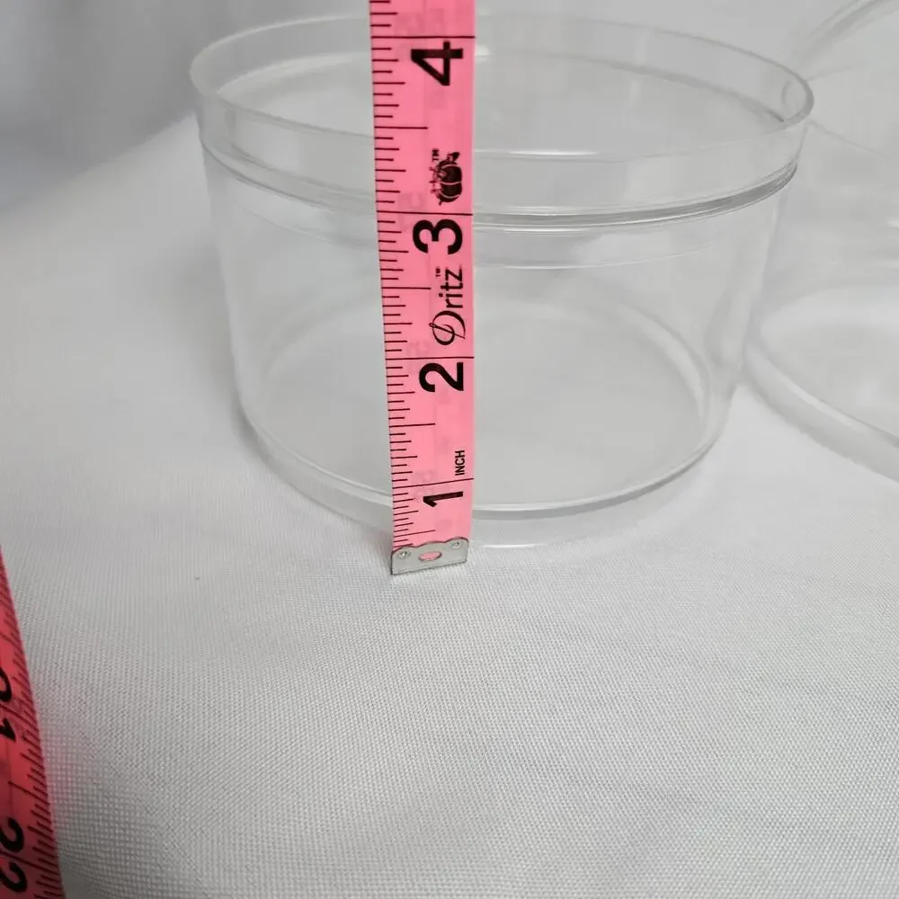 Clear Makeup Stackable Acrylic 3‎ Tier Cosmetic Storage Containers Stackable